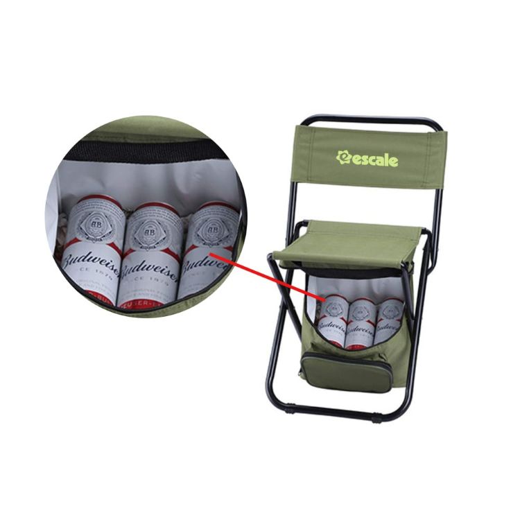 Picture of Adult Foldable Camping Chair with Cooler Bag