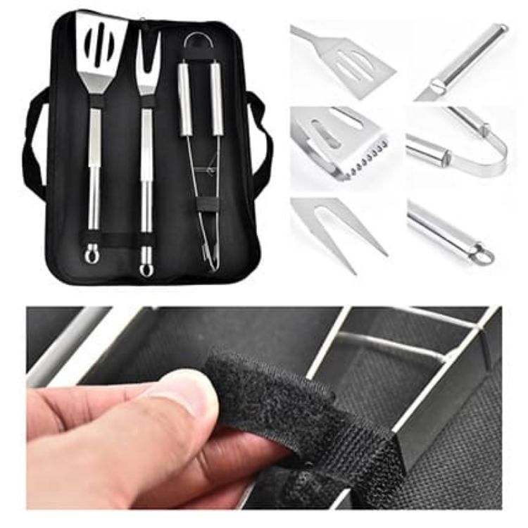 Picture of 3 Pieces Barbecue Tools With Pouch