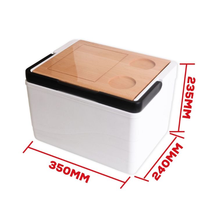 Picture of 11L Wooden Lid Cooler Box