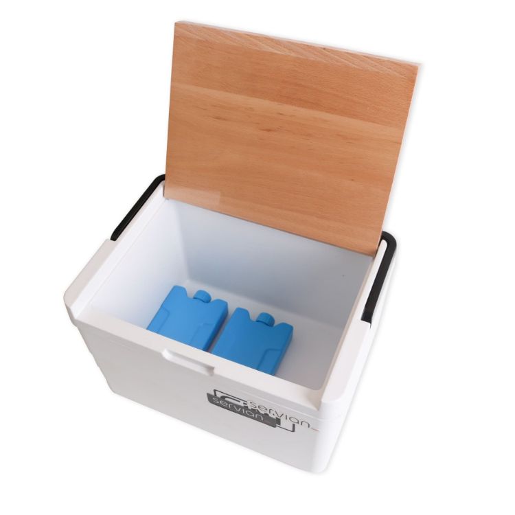 Picture of 11L Wooden Lid Cooler Box