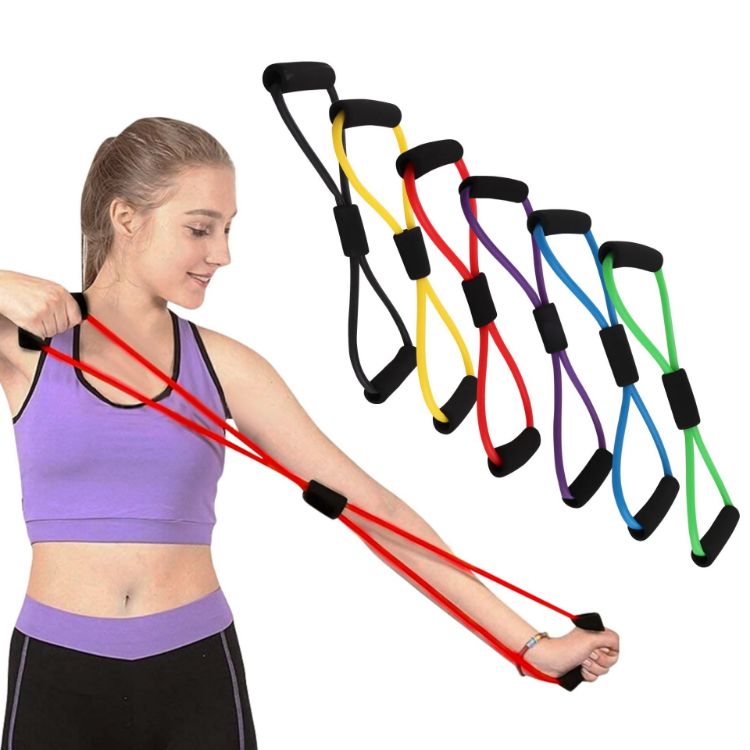 Picture of Figure 8 Resistance Band With Handles