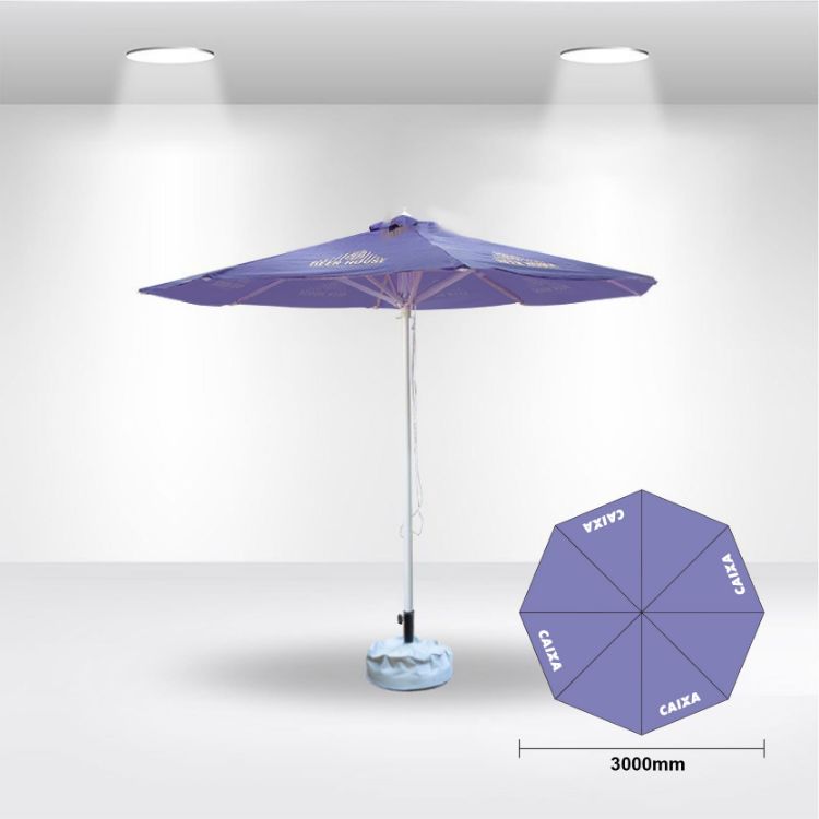 Picture of 3x3m Round Commercial Market Umbrella