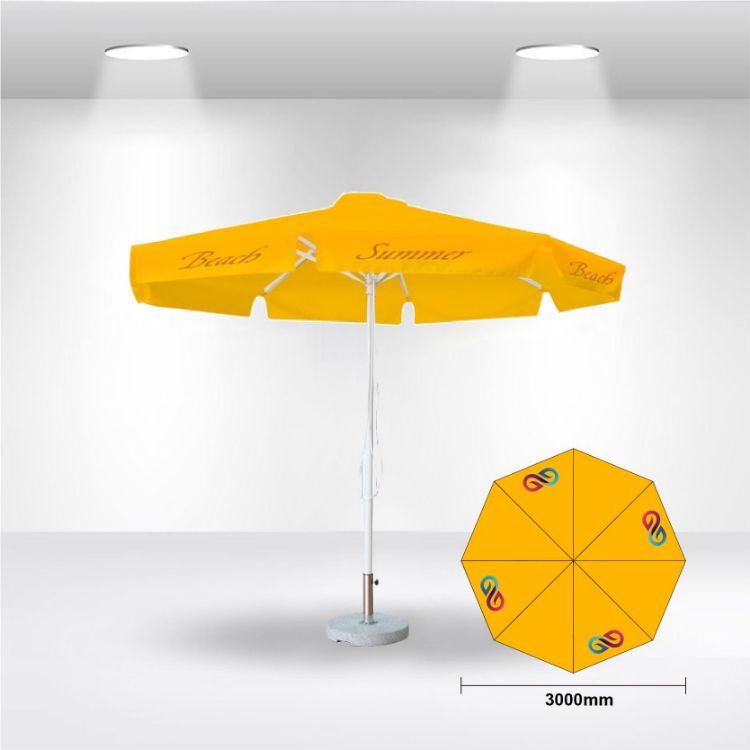 Picture of 3x3m Round Commercial Market Umbrella