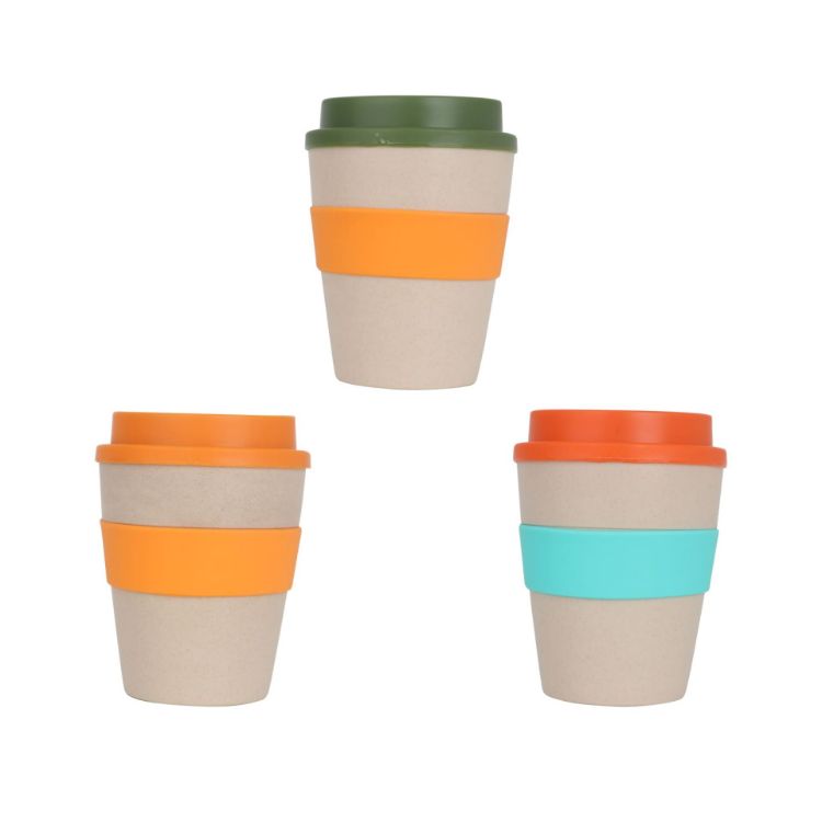 Picture of 350ml Natural rice husk fibre Coffee Cup