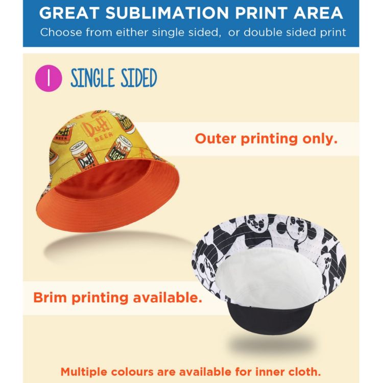 Picture of Full Size Sublimation Bucket Hat