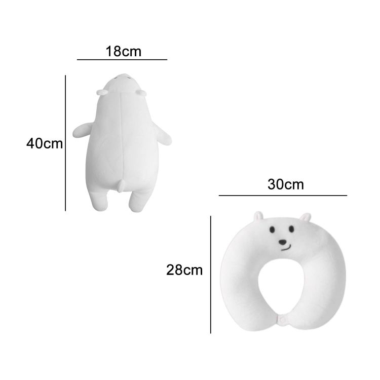 Picture of Bear Shaped 2 In 1 Travel Pillow