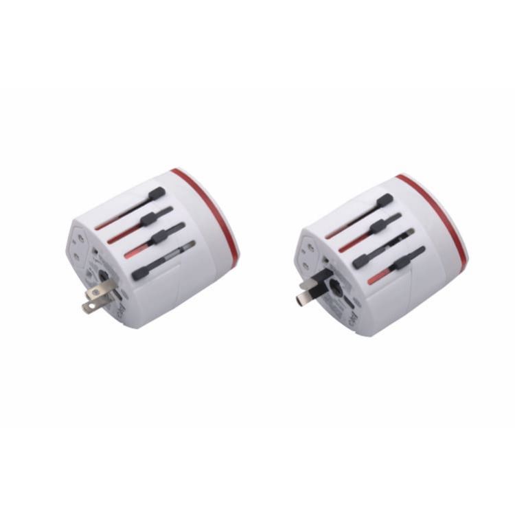 Picture of Light-up Universal Plug Travel Adapter With USB