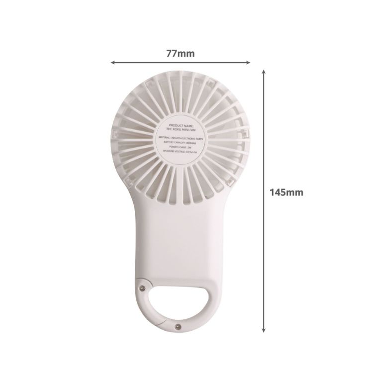 Picture of Carabiner Mini Fan with LED Light