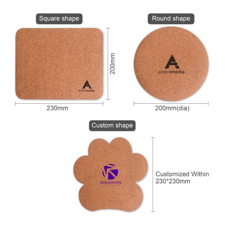 Picture of Custom Shaped Cork Mouse Mat