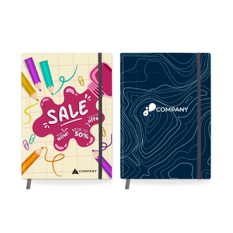 Picture of B5 Full Colour Cardboard Cover Notebook