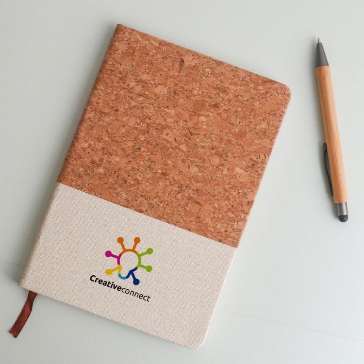 Picture of Natural Cork & Cotton A5 Notebook