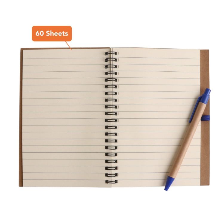 Picture of Kraft Notebook with Ballpoint Pen