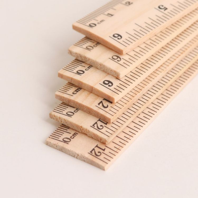 Picture of Dual Scale Wooden Ruler