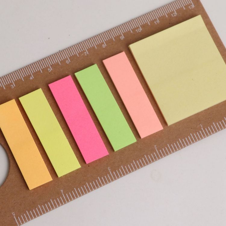 Picture of Bookmark Ruler Sticky Note Pad