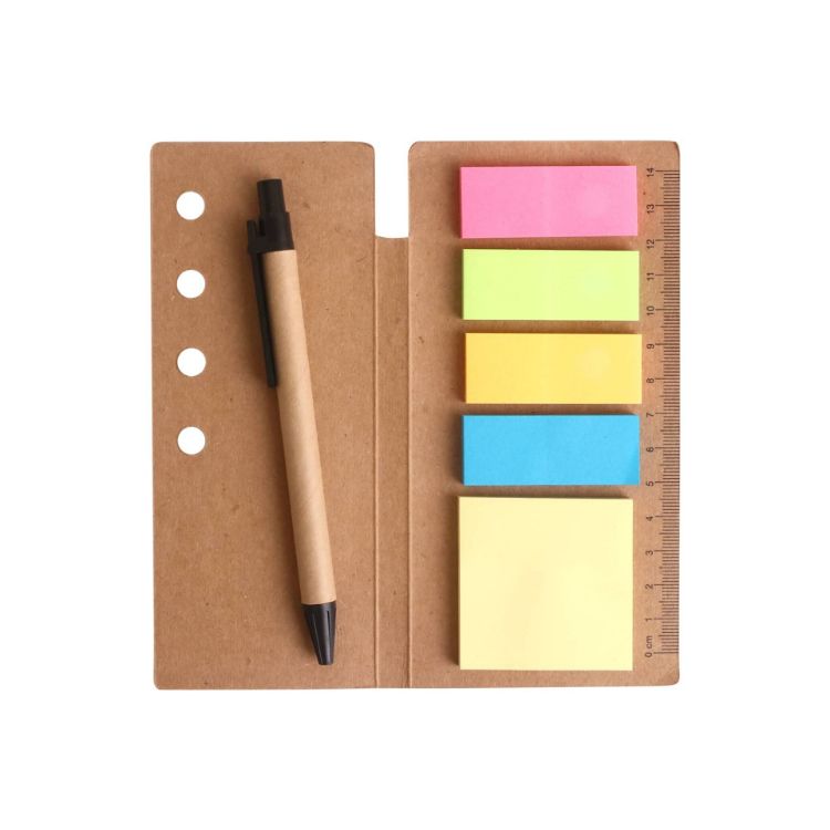 Picture of Ruler Sticky Note Pad with Pen