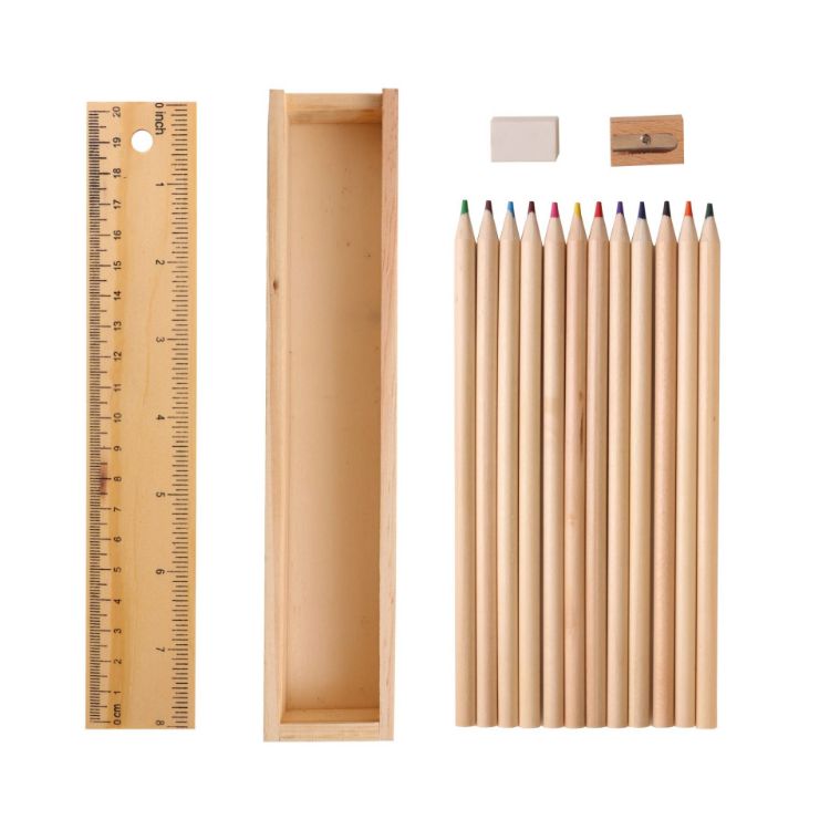 Picture of 12 Color Wooden Pencil Set