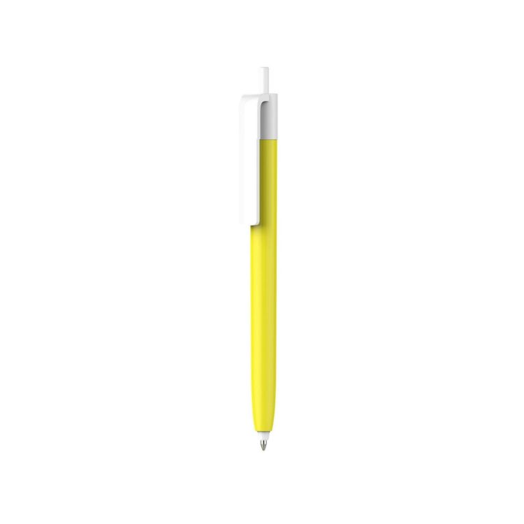 Picture of Push Button Pen - Colour Barrel with Creamy White Cap