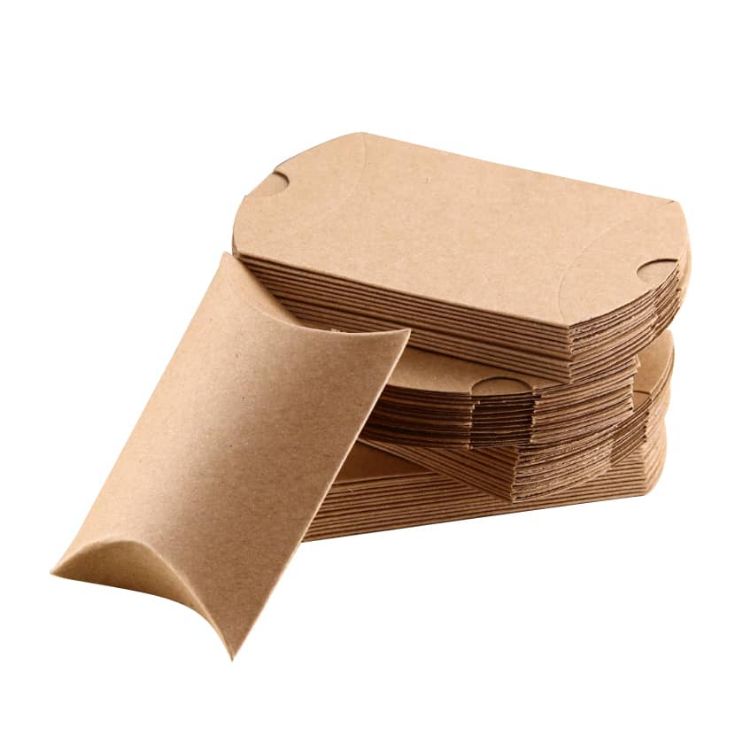 Picture of Large Brown Kraft Pillow Box(170 x 140 x 37mm)