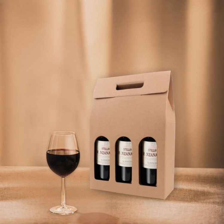 Picture of Triple Bottle Portable Wine Box