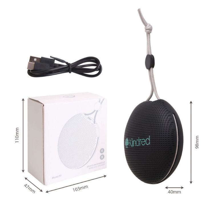 Picture of Portable Waterproof Bluetooth Speaker with Microphone