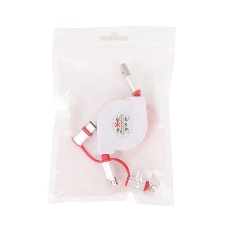 Picture of 3-In-1 Metal Retractable Charging Cable