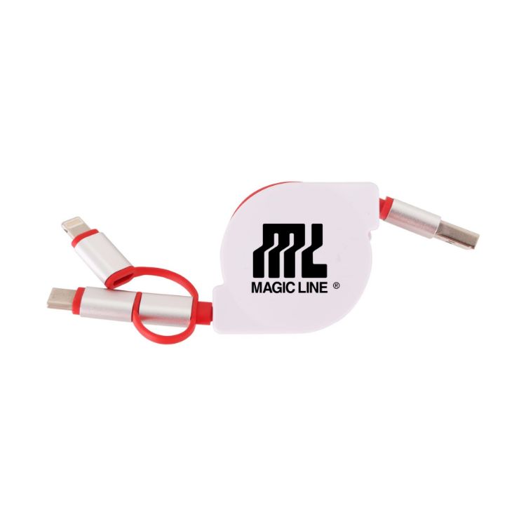 Picture of 3-In-1 Metal Retractable Charging Cable