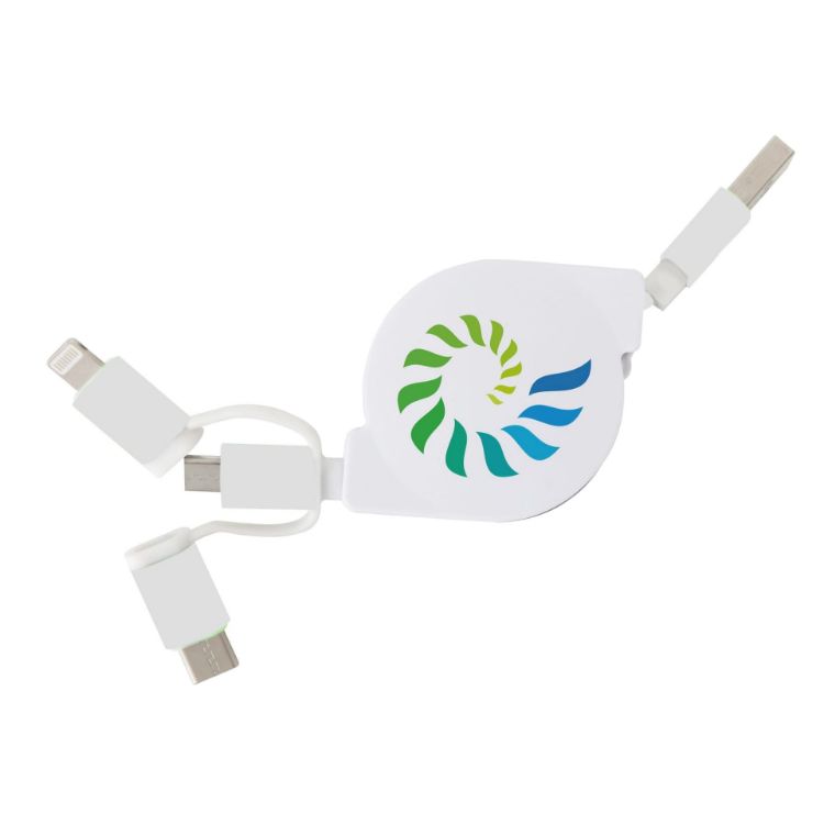 Picture of 3-In-1 ABS Retractable Charging Cable