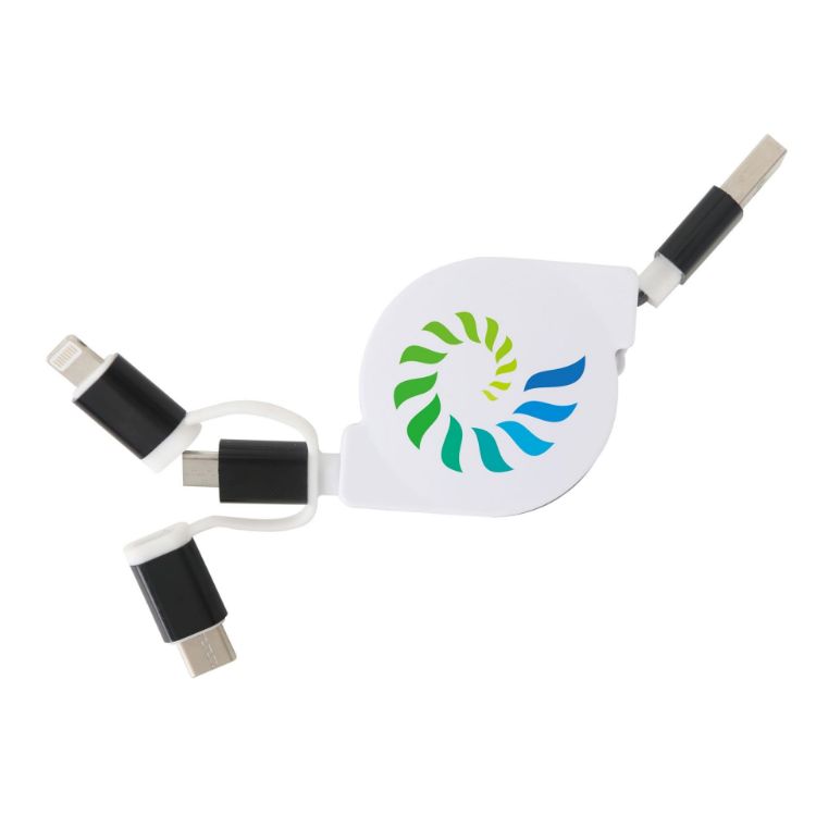 Picture of 3-In-1 ABS Retractable Charging Cable