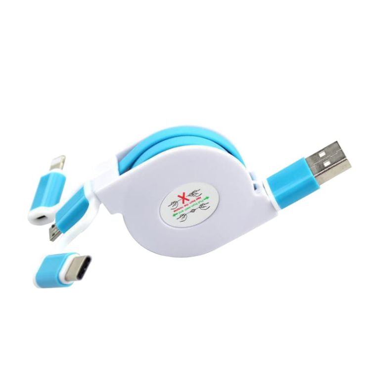 Picture of 3-In-1 ABS Retractable Charging Cable