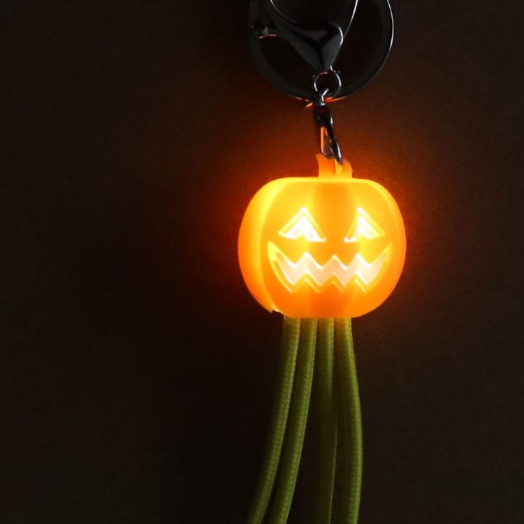 Picture of Custom Shape Light Up Charging Cable with Keyring