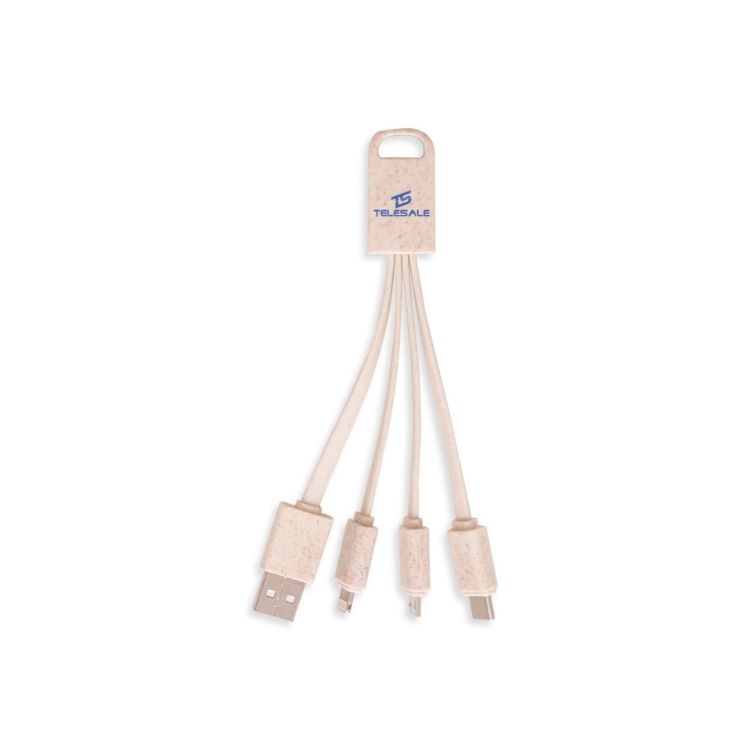 Picture of Wheat Straw Charging Cable - Square Shape B