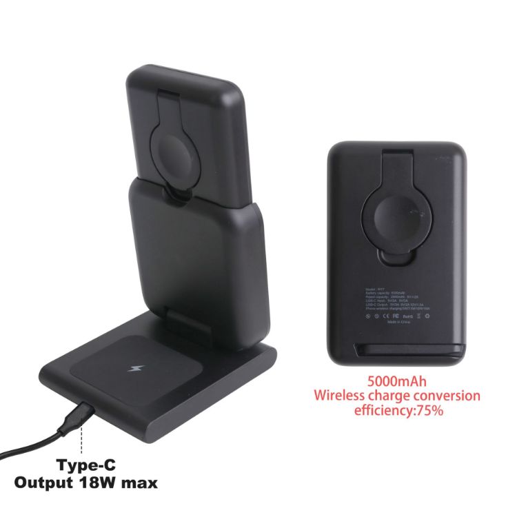 Picture of 3-In-1 5000mAh Power Bank Charging Station