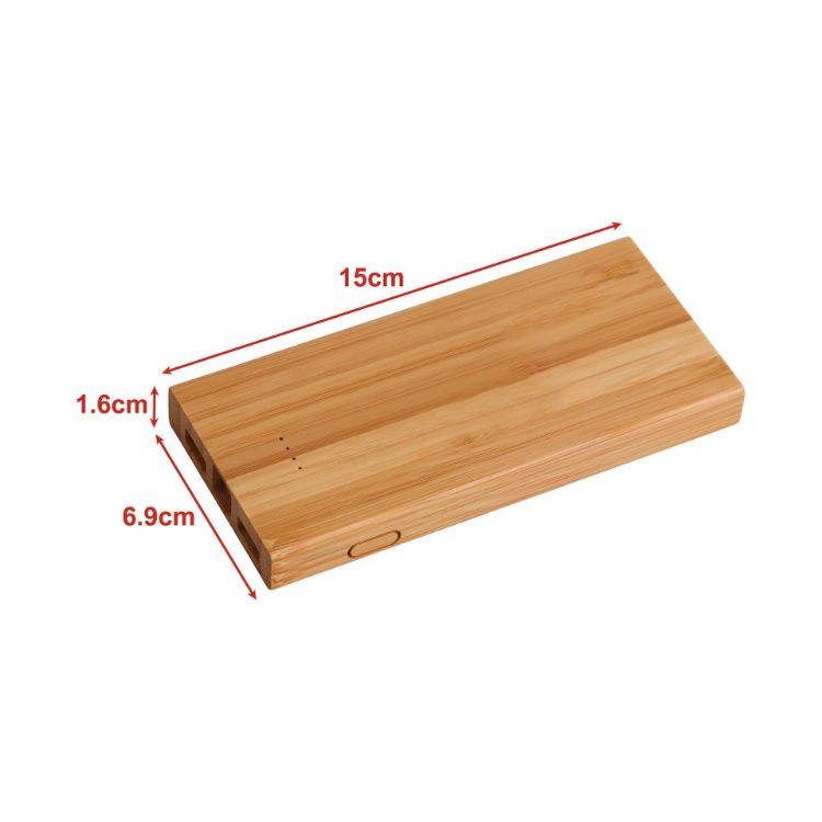 Picture of 10000mAh Bamboo Wireless Power Bank