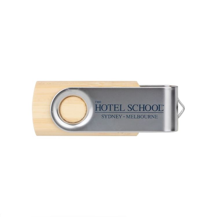 Picture of Metal Swivel Wooden Flash Drive