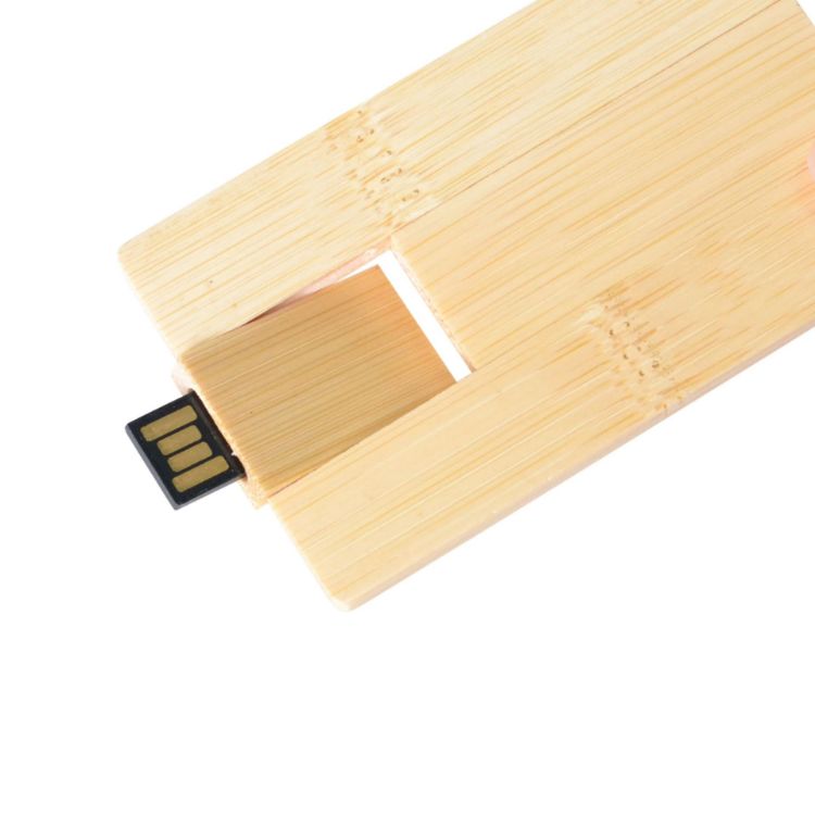 Picture of Wooden Credit Card Flash Drive