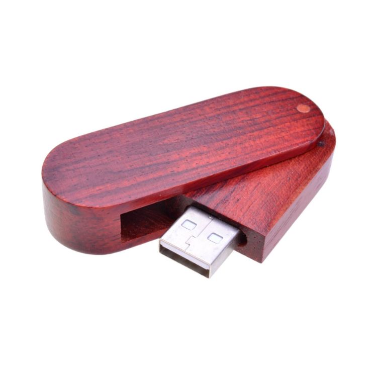 Picture of Swivel Wooden Flash Drive