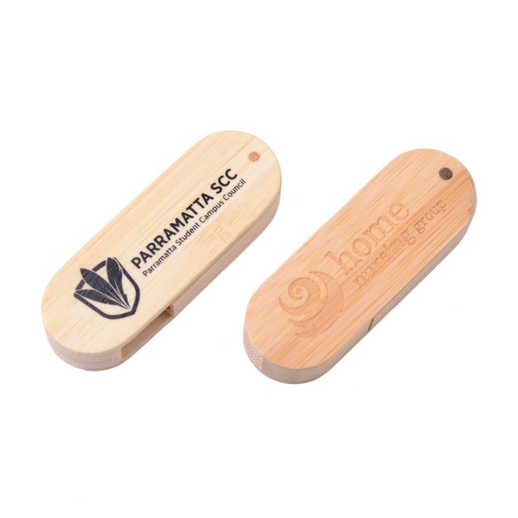 Picture of Swivel Wooden Flash Drive