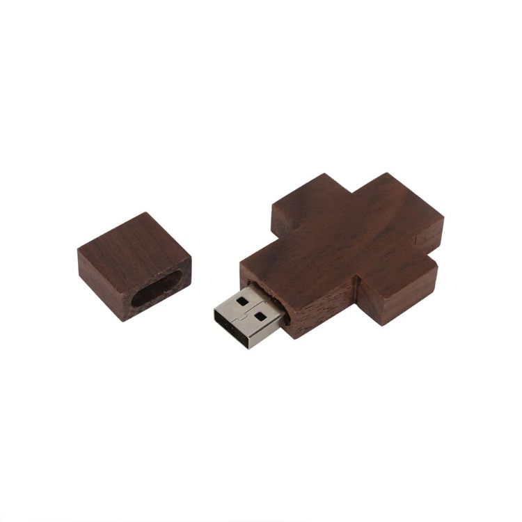 Picture of Cross Wooden Flash Drive