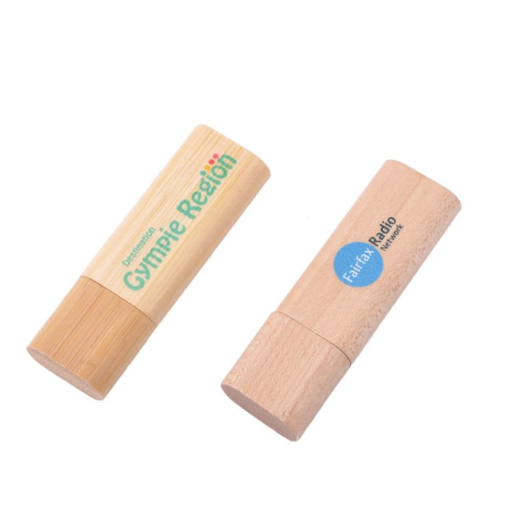 Picture of Rounded Wooden Flash Drive