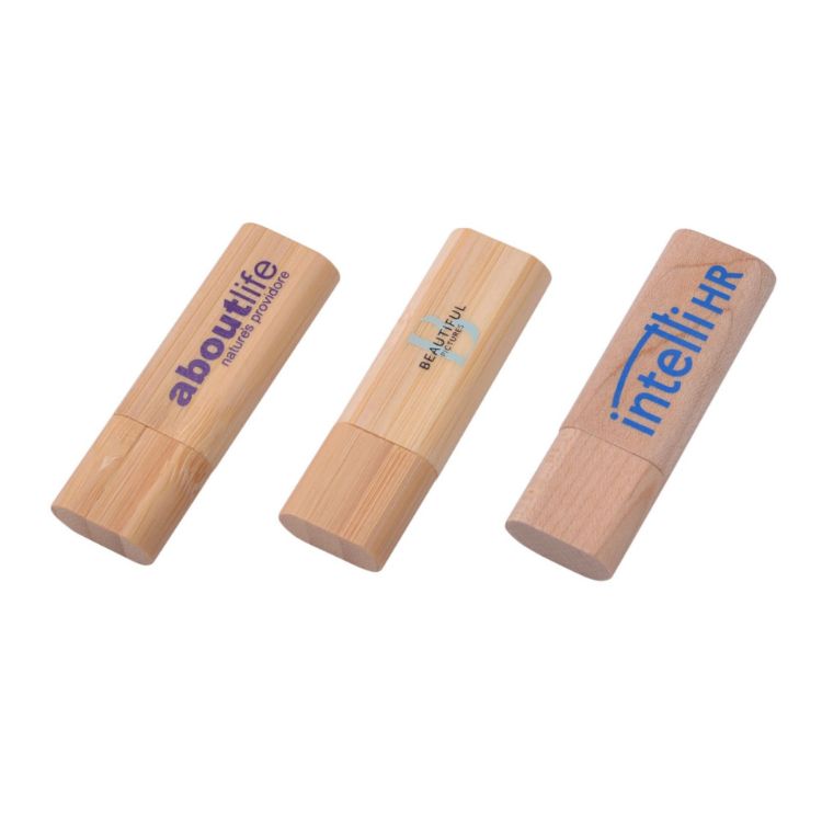 Picture of Rounded Wooden Flash Drive