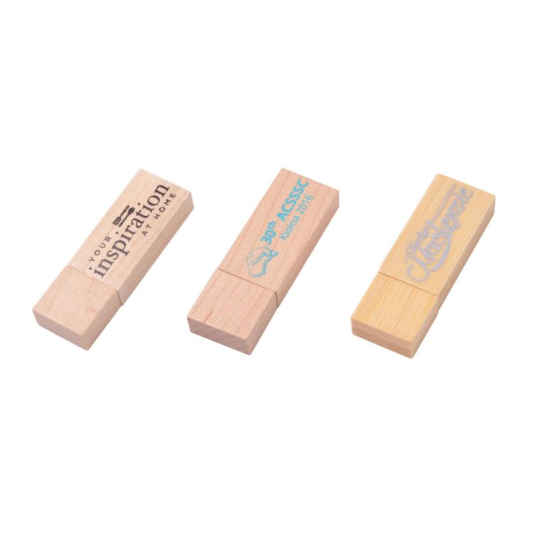 Picture of Rectangle Wooden Flash Drive