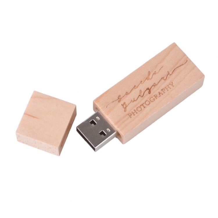 Picture of Rectangle Wooden Flash Drive