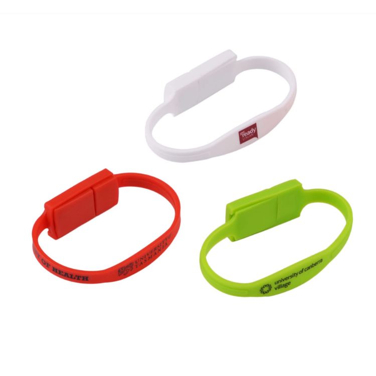 Picture of Slim Silicone Wristband Flash Drive