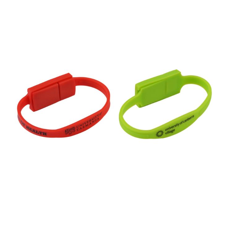 Picture of Slim Silicone Wristband Flash Drive