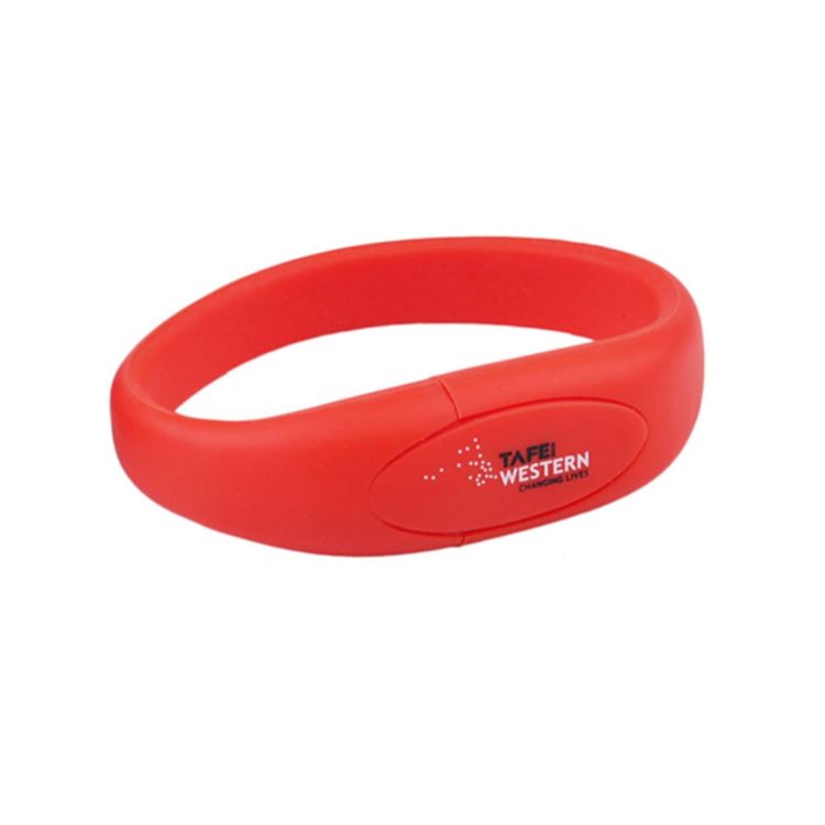 Picture of Oval Silicone Wristband Flash Drive