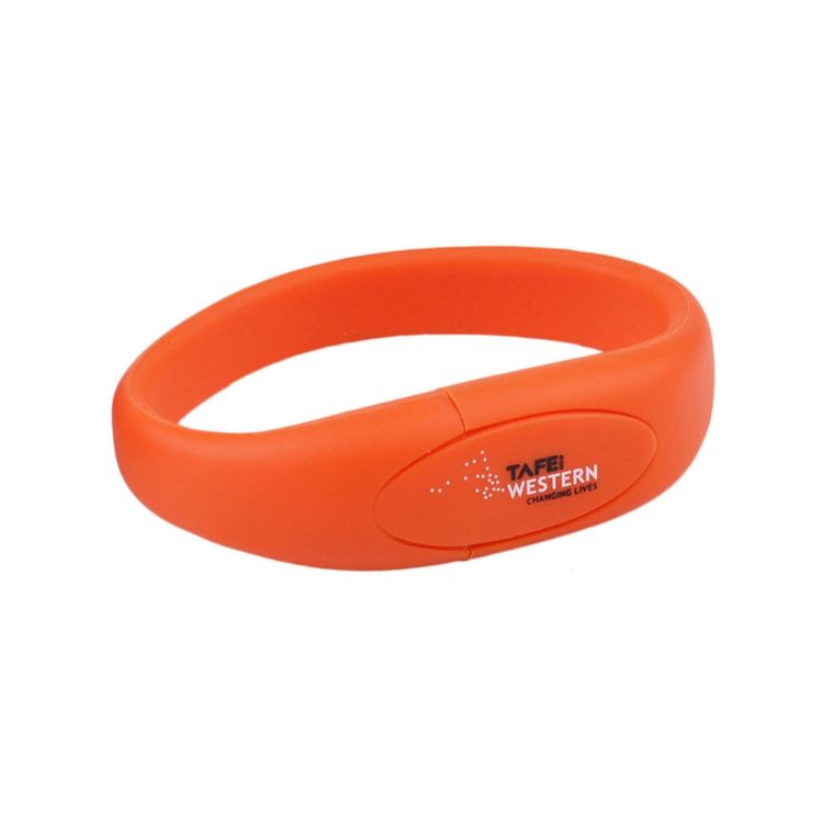 Picture of Oval Silicone Wristband Flash Drive