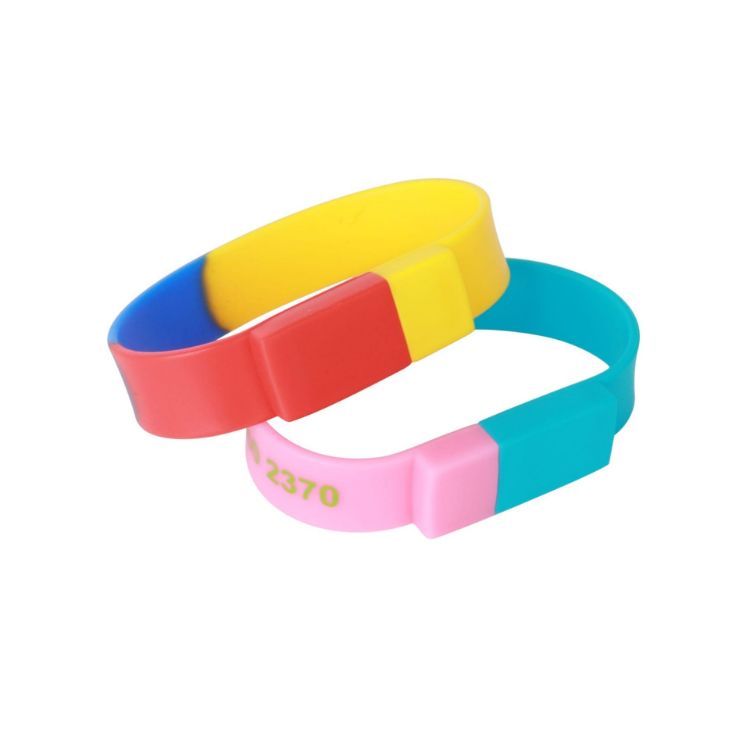 Picture of Sectional Coloured Wristband Flash Drive