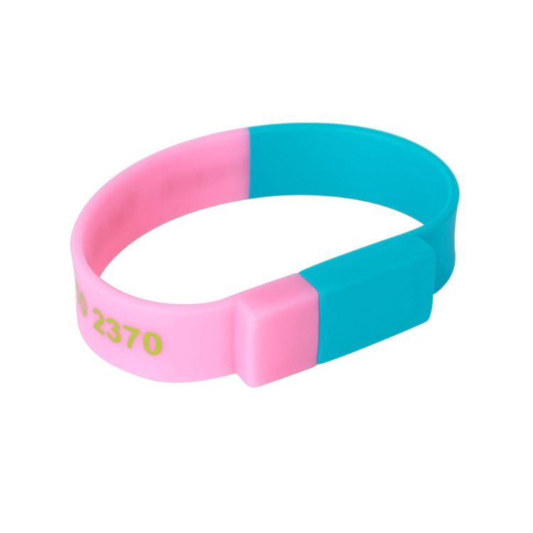 Picture of Sectional Coloured Wristband Flash Drive