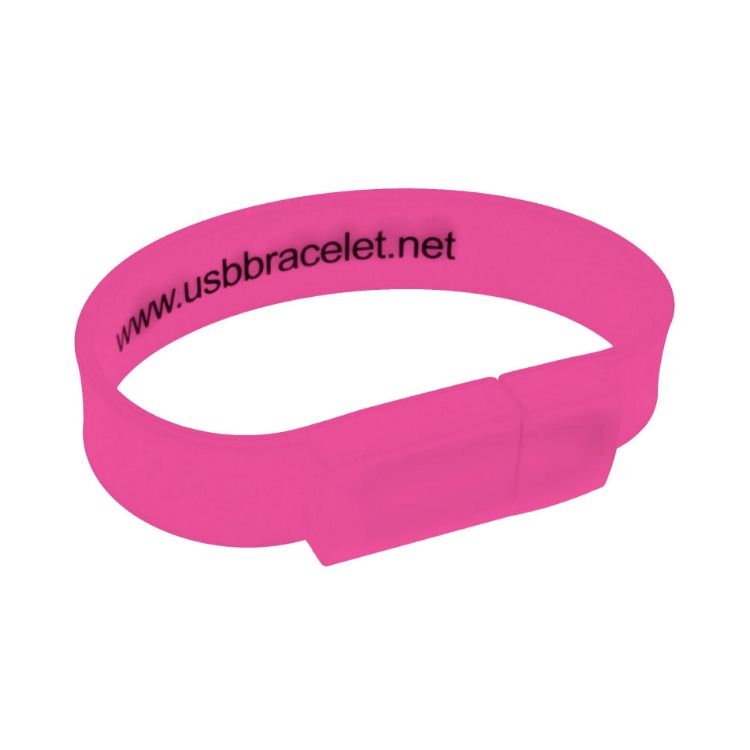 Picture of Rectangular Silicone Wristband Flash Drive