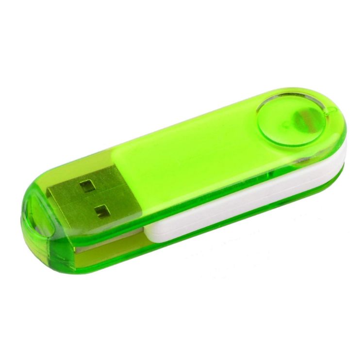 Picture of Transparent Swivel Flash Drive